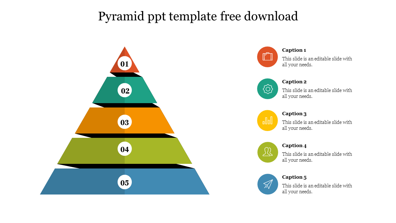 pyramid ppt template free download
